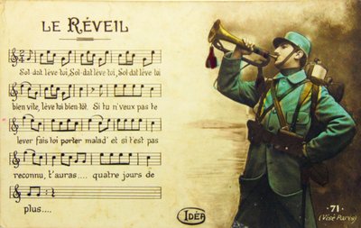 War 14/18 The Awakening, tidigt 1900-tal (vykort) av Unbekannter Künstler