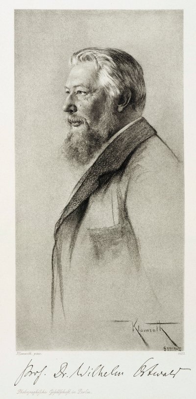 Wilhelm Ostwald, lettisk kemist, ca 1910 av Unbekannt