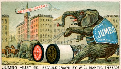 Willimantic Thread - annons från sent 1800-tal av Unbekannter Künstler