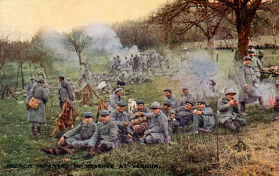 1:a världskriget: Franska armén i slaget vid Verdun av Unbekannter Künstler