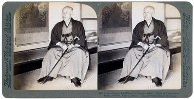Greve Okuma, före detta utrikesminister, ledare för det progressiva partiet, Tokyo, Japan, 1904. av Underwood and Underwood