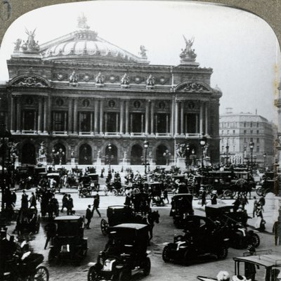 Grand Opera House, Paris, ca 1900-talet. av Underwood and Underwood