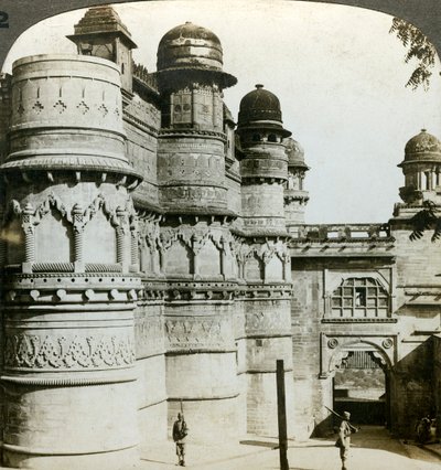 Man Singh Palace, Gwalior, Madhya Pradesh, Indien, c1900-talet. av Underwood and Underwood