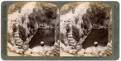 The Pool of Siloam, utanför Jerusalem, Palestina, 1900. av Underwood and Underwood