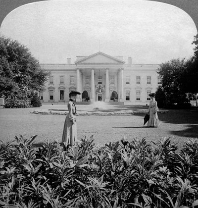Vita huset, Washington DC, USA, c sent 1800-tal. av Underwood and Underwood