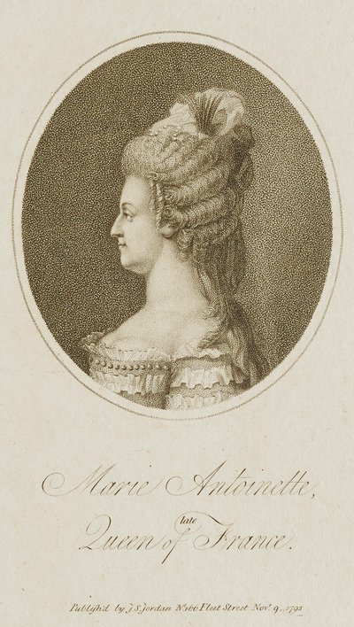 Marie Antoinette, avliden drottning av Frankrike av Unidentified