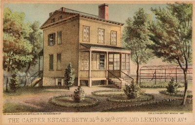 The Carter Estate mellan 35th och 36th Street och Lexington Avenue av Unidentified