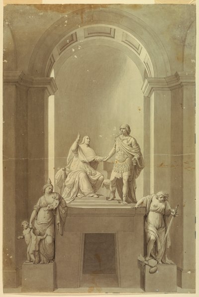 Ett gravmonument över Henry Cardinal York (1725-1807) och Charles Edward Stuart, "den unge pretendern" (1720-1788) av Unknown