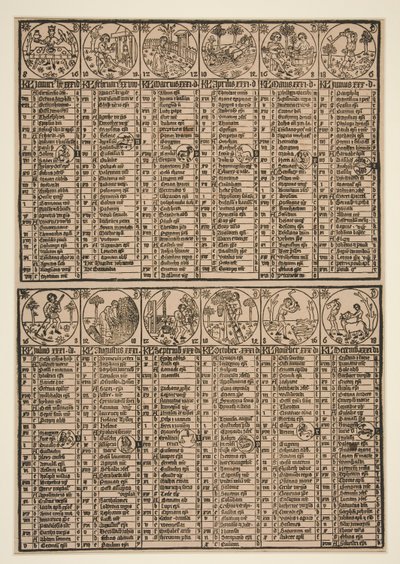Johann von Gemunds kalender av Unknown