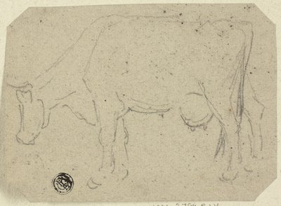 Kobete (recto); Huvudet av ett djur (verso) av Unknown