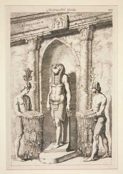 Das Gotzenbild Osiridis [Osiris tempel] av Unknown