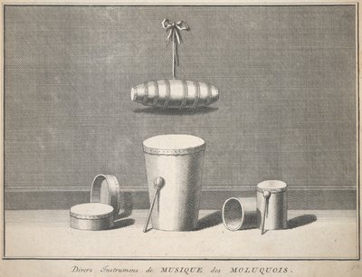 Diverse Moluccan Musical Instruments av Unknown