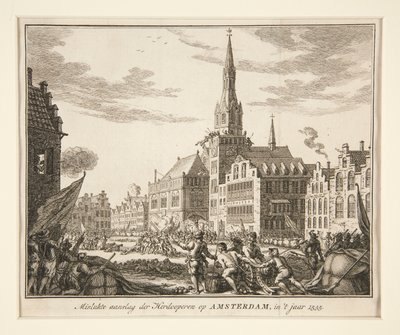 Misslyckad attack av Herdooperen på Amsterdam, in av Unknown