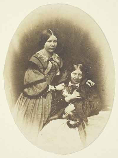 Mrs Craik Holding Cat av Unknown