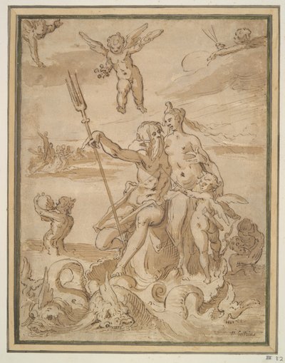 Neptunus och Amfitrit av Unknown