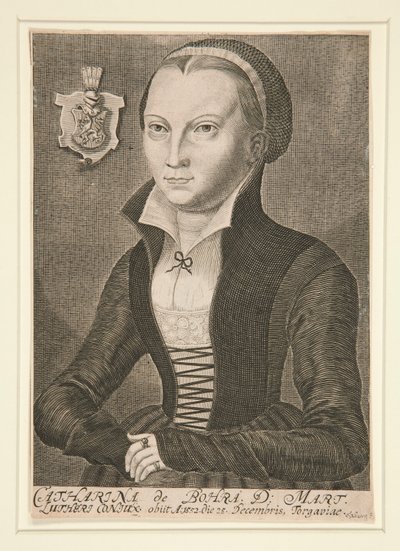 Porträtt av Katharina de Bora D: Mart av Unknown