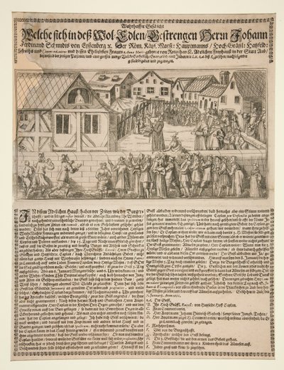 Religiös scen med predikant av Unknown