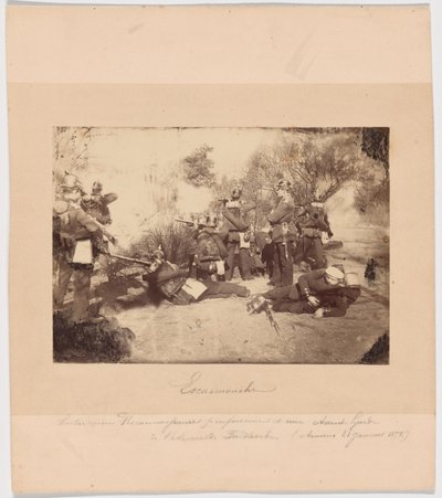 Skärmytsling mellan ett preussiskt spaningsförband och förtrupper från Faidherbes armé (Amiens, 21 januari 1871). av Unknown