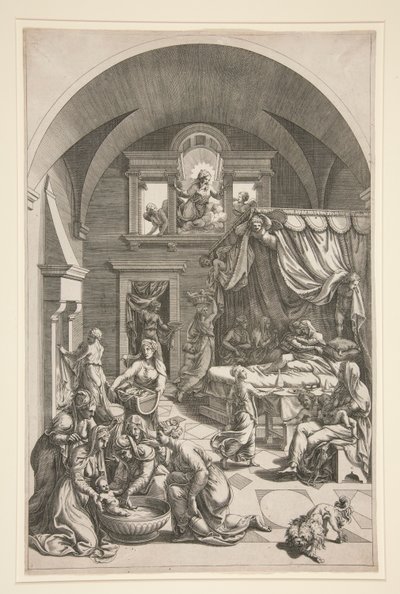 Johannes Döparens födelse av Unknown