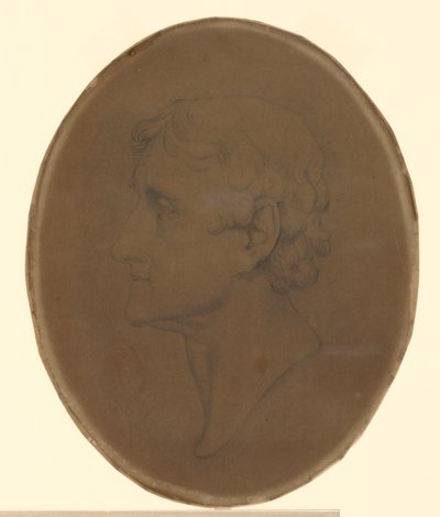 Thomas Jefferson - efter Gilbert Stuart porträtt på Monticello av Unknown