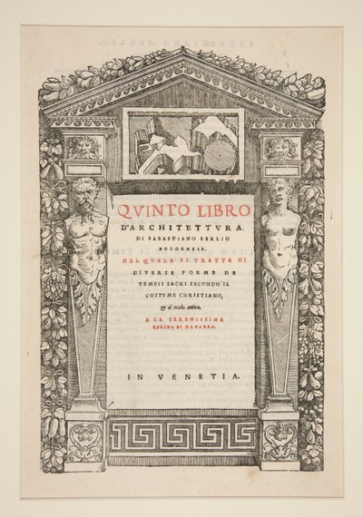 Titelsida till Fifth Book of Architecture av Unknown