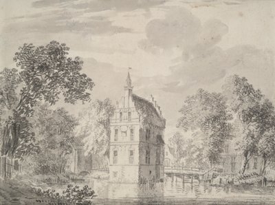 Vy över Crayestein Castle, Holland av Unknown