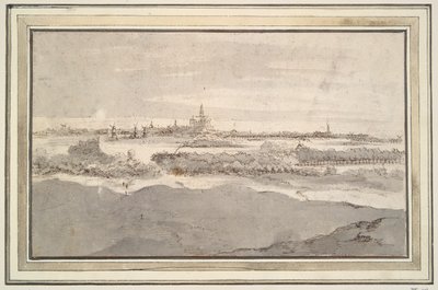 Utsikt över Haarlem från nordväst av Unknown