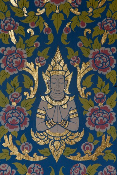Wat Ampharam, Hua Hin. Tempel dekoration. Thailand. av Unknown