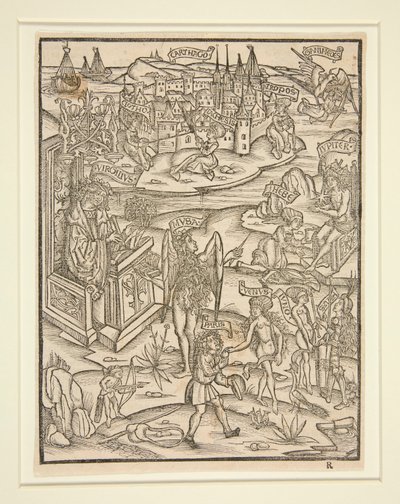 Träsnitt från Vergilius i Strasbourg, 1502 av Unknown