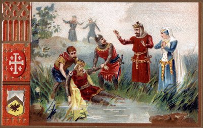 3:e korståget: Upptäckte kroppen av kejsar Frederic Barberossa (tysk romersk kejsare) i floden Selef 1190. av Unknown artist