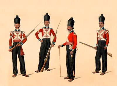 40:e Madras infödda infanteri, 1835 ca av Unknown
