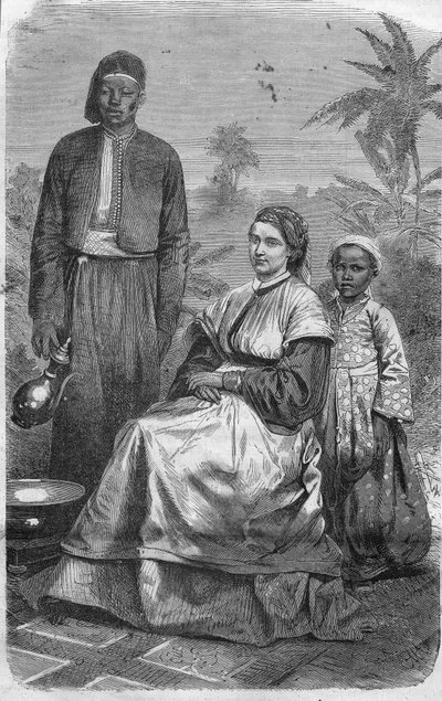 ALEXANDRINE PETRONELLA FRANCINA TINNE (1839 1869). Holländsk resenär, mördad i Centralafrika av tuaregerna. av Unknown artist