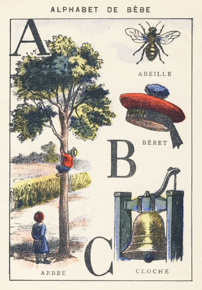 A B C: träd, bi, basker, klocka av Unknown artist