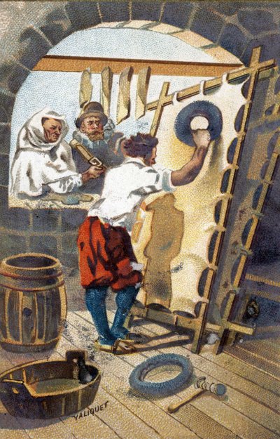 En parruttillverkare 1575. av Unknown artist