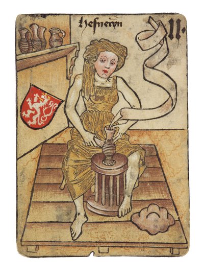 En krukmakare. Ambras slott Hofaemterspiel (domstolsspel) av Unknown artist