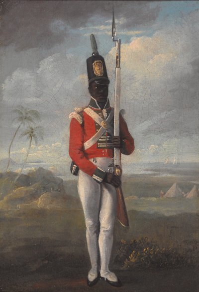 En menig från 8:e västindiska regementet av Unknown artist