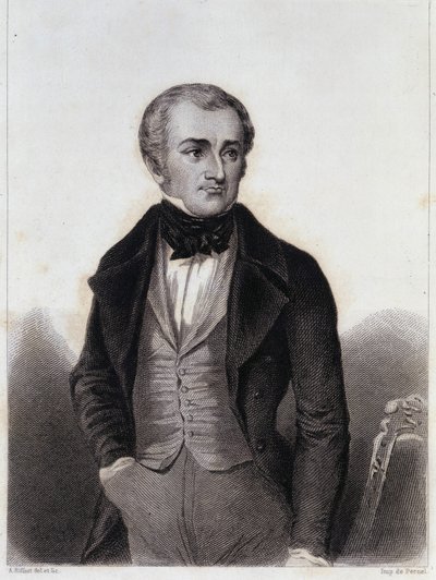 Adolphe Thiers (1797-1877) - gravyr i "Historien om Louis Philippes politiska och privata liv" av Unknown artist