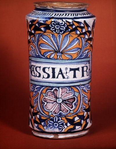 Albarello: apoteksvas, fajans av Unknown artist