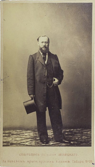 Alexandre Ostrovski - Porträtt av dramatikern Alexander N. Ostrovsky (1823-1886), Anonym. Fotografera av Unknown artist
