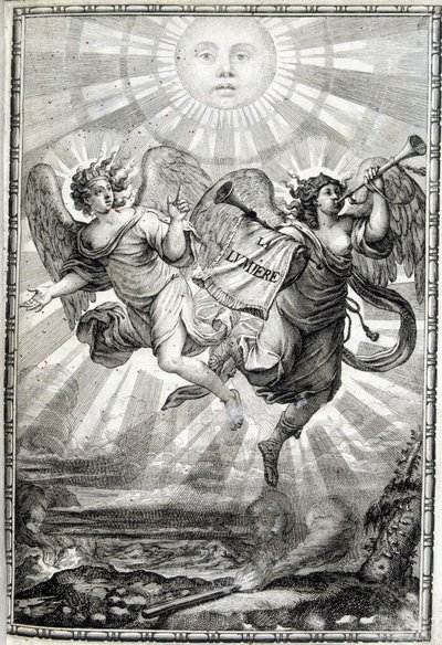 Allegorisk figur av ljuset - Ljuset till Monsignor den framstående kardinal Jules Mazarin (Giulio Raimondo Mazzarino eller Mazarino) (1602-1661) av Unknown artist