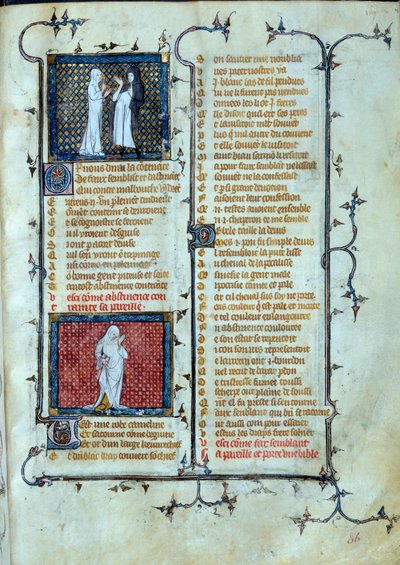 Allegorisk representation av kärlek som spelar Malebouches fällor, under karaktären av abstinensminiatyr i "" Roman de la rose"" av Jean de Meun, Jean de Meung eller Jean Chopinel, Jean Clopinel (v.1240-1305), cirka 1370. Paris, Bibliotheque Sainte Ge av Unknown artist