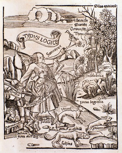 Allegori över logiken från Margarita philosophica av Gregor Reisch (1508) av Unknown artist