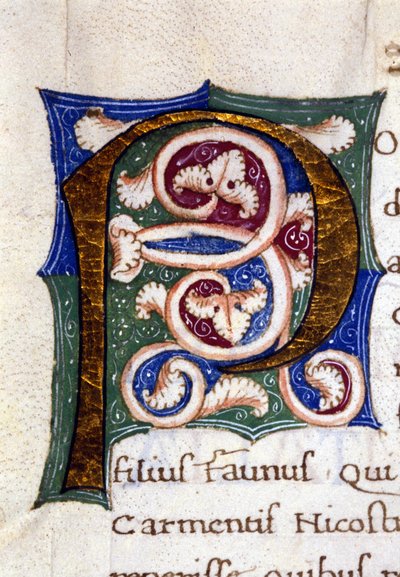 Alfabet: miniatyrbokstaven P av Unknown artist