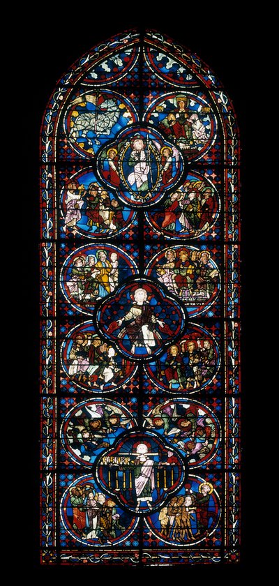 Ambulerande fönster (målat glas av Unknown artist