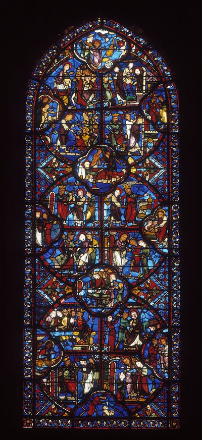 Ambulerande fönster (målat glas av Unknown artist