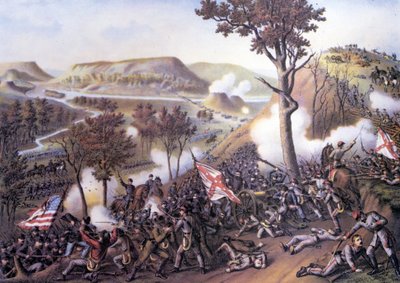 Amerikanska inbördeskriget (1861 - 1865): Belägringen av Missionary Ridge, 25 november av Unknown artist