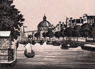 Amsterdam, Holland: utsikt över Singel-kanalen. i "" Världen illustrerar 168 vyer"" Odaterat (slutet av 1800-talet) av Unknown artist