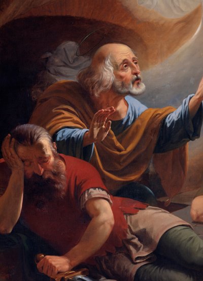 En ängel befriar Sankt Peter från fängelset, ritad F. Devigne (?) av Unknown artist