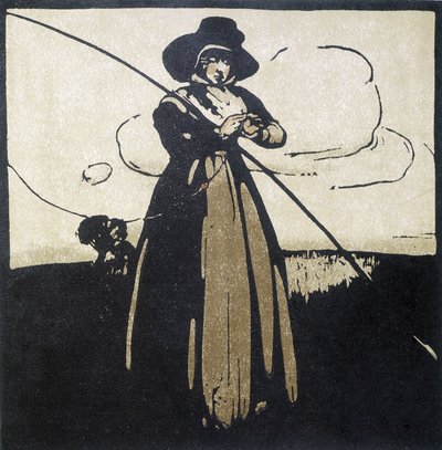 Mete: Kvinna förbereder sin krok - kalender av Unknown artist