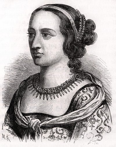 Anne av Frankrike, känd som Lady of Beaujeu (1461 - 1522). av Unknown artist